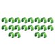 thumbnail image 1 of Eigraketly 10 piezas Cable de bicicleta C Clips Hebillas de fijación profesional Accesorio de fijación Abrazaderas de guía de manguera Verde 2piezas, 1 of 6