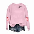 thumbnail image 5 of Valentines Shirt Women Heart/Love T-Shirts Crew Neck Long Sleeve Tops Cute Graphic Sweatshirts Valentine Shirt for Women, 5 of 6