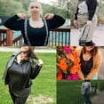 thumbnail image 2 of TIYOMI Plus Size Tunics For Women 2X Solid Color Crewneck Button Autumn Fall Winter T Shirt Casual Long Sleeve Henley Black Tops Casual Blouses Tee 2XL 18W 20W, 2 of 4