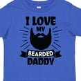 thumbnail image 4 of Inktastic I Love My Bearded Daddy with Beard Silhouette Boys or Girls Toddler T-Shirt, 4 of 5