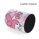 thumbnail image 4 of My Melody-theme Cylinder Pen Holder Pencil Organizer with Flannel Lining PVC Leather Material Cardboard Base for study work 10*8CM, 4 of 6
