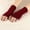Burgundy, variant on Nrmvnmi Summer Saving 2024 Women Arm Warmer Winter Fingerless Gloves Knit Solid Color Long Mitten Wrist Warmer with Thumb Hole For Women Gifts