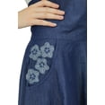 thumbnail image 5 of Bimba Women's Clissic Chic Knee Length a-line Denim Skirt High Waist Skirts, 5 of 9