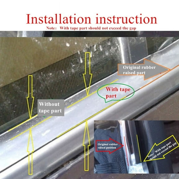 4M 20mm Car Front   Rear Side Window Glass Edging Weatherstrip Seal Strip Rubber