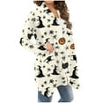 thumbnail image 6 of Drses‌‌ ‌‌‌‌‌‌‌‌‌‌‌‌Women's Halloween Pumpkin Print Cardigan - Long Sleeve Open Front Lightweight Coat, 6 of 6