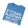 thumbnail image 3 of Humorous Found Sleeping Kiddie Slumber Party Gift | Hilarious Asleep Graphic Puns Boys Girls Unisex Garment-Dyed T-shirt, 3 of 4