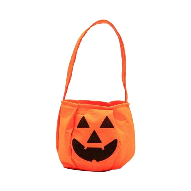 Halloween Decoración 2024 Bolsas de dulces de Halloween para niños, cubos no tejidos para trucos o bolsas, bolso con soporte para niños, suministros de recuerdos para fiestas de di(Buy 2 save 10%)
