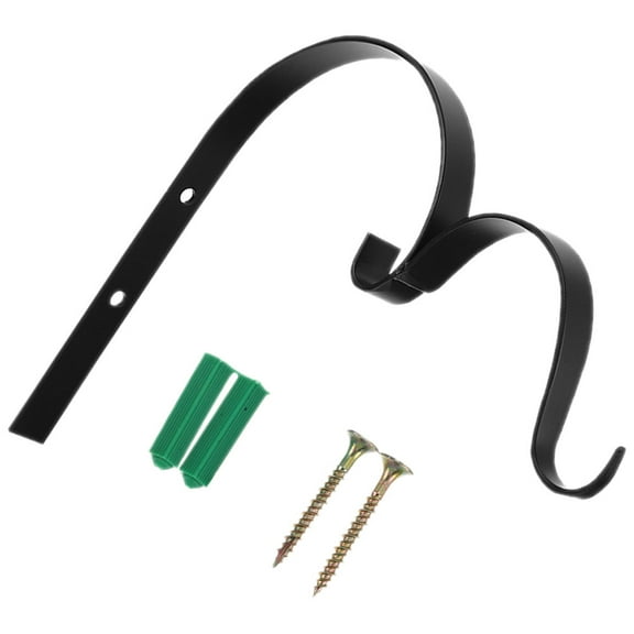 Wall Mount Bracket Hanging Hanger Plant Shelf Indoor Window Bird Feeder Hooks Black