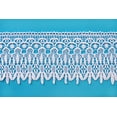 thumbnail image 2 of 4.75" White Ivory Red Gold Lilac Gray Floral Scalloped Venice Lace Guipure Trim, 2 of 5