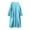 Sky Blue, variant on successthop Long Sleeve Nightgown with Pockets Jacquard Fleece Loose Housecoat Fuzzy Sleepwear Solid Ladies Loungewear