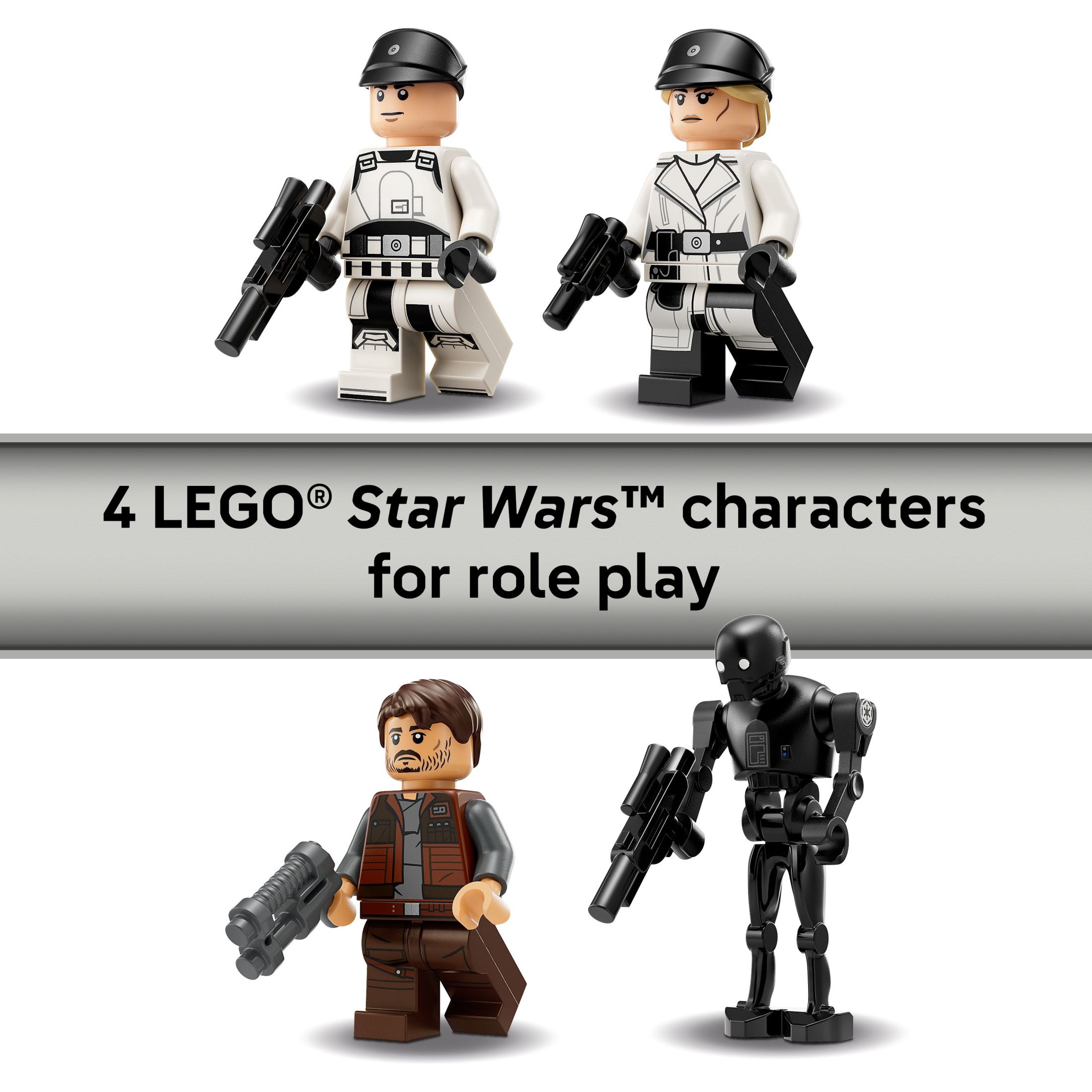 LEGO Star Wars Ala U Rebelde Set de Construcción - Incluye Cassian Andor, Dedra Meero y K-2SO - Juguete de Acción Modelo para Fans de Andor - Idea de Regalo de Cumpleaños para Niños, Niñas, Mayores de 8 - 75399 5
