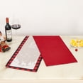 thumbnail image 3 of NETSENG Chemin de Table à Carreaux Rouge et Noir avec Camion Rouge pour Décorations de Table de Noël 13 x 72 Pouces, 3 of 5