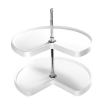 Rev-A-Shelf Kidney Shape Lazy Daisy Polymer 2 Shelf Corner Lazy Susans