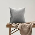 thumbnail image 5 of Dark Grey Pillow Covers 18x18,Velvet Square Throw Pillows Modern Covers Pack of 2 Decorative Pillows for Living Room Couch Sofa Luxury Solid Pillow Cases, 5 of 8