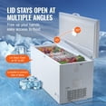 thumbnail image 3 of KFFKFF Top-Open Chest Freezer 17.2 Cu.ft / 488 L Deep Freezer & 4 Detachable Baskets, Top Opening Door Commercial Chest Freezers with Secure Lid, 7-Level Temperature control, 3 of 8