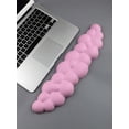 thumbnail image 2 of 1pc Solid Color Cloud-Shaped Keyboard Wrist Rest Pad For Computer/Laptop Office Use, 2 of 5