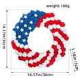 thumbnail image 3 of TOPRenddon Patriotic Independence Day Wreath – American Flag Front Door Decor for 4th of July, Outdoor/Indoor Rustic Plywood Wreath, 3 of 6
