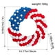 thumbnail image 3 of Independence Day Wreath Patriotic Wreath Front Door Wreath Door Hanging Independence Day Decorations Flag Wreath, 3 of 6