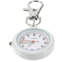 LEDMOMO Nurse Watches for Women Clip-on Design White Stainless Steel 1Pcs for Doctors