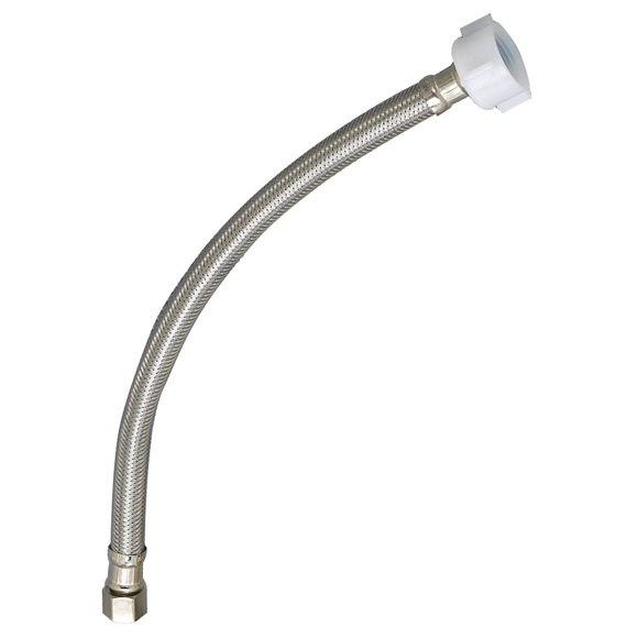 Tubo de suministro de inodoro Plumb Pak PP23804 de acero inoxidable de 23 cm