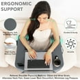 thumbnail image 4 of Reading Pillow for Gaming, XL Lap Desk with Cup & Phone Holder, 4 of 11