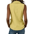 thumbnail image 4 of Aezemi Women's Wrap Sleeveless Tank Tops, Ruched V Neck Tie Waist Blouses, Casual Summer Boho Beach Vacation Tanks, 4 of 6