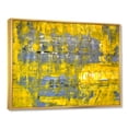 thumbnail image 3 of Designart 'Grey Meets Yellow Abstract Art I' Modern Framed Canvas Wall Art Print, 3 of 5