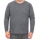 thumbnail image 1 of Jumpingount Ropa interior térmica para hombre de alta elasticidad cómoda de cuello alto de algodón transpirable resistente al frío traje cálido de Camisetas  rejillas/gris oscuro XL, 1 of 6