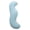 Blue, variant on HOARBOEG Long Body Pillow 31.5x9.4in Ergonomic Support Pillow – Full Length Comfortable Back Hip Knee Pain Relief Side Sleeper Bed Pillows, Maternity Pregnancy Support & Couch Reading Rest Cushion