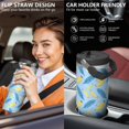 thumbnail image 5 of Modern 30oz Handheld Travel Tumbler with Handle – Double Wall Stainless Steel Insulated Cup, Flip Straw Lid, Leak-Proof & BPA-Free for Hot and Cold Drinks – Durable Coffee & Juice Mug White, 5 of 7