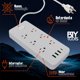 thumbnail image 4 of Multicontacto De 10 Tomas BTY Multi-15 Con Usb Largo Del Cable De 2m 10a 127v, 4 of 6