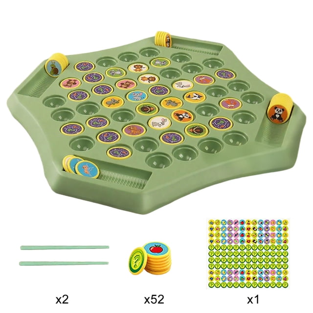 TIELUTT Board Game Memory Checkerboard Over Card Board Fruit and Animal Flip Board Game for Kids Flip Memory Game Game Apprentice Game Assumptions Game Revoked Game 3 Bad People Game