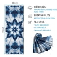 thumbnail image 2 of Blue White Tie Dye Mandala Pattern Hot Yoga Mat Towel Non Slip for Hot Yoga - Quick-Drying Yoga Mat Cover with 4 Corner Pockets with Travel Bag - Hot Yoga Towel Non Slip 74"x26", 2 of 6