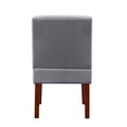 thumbnail image 4 of Accent Chair Set of 2 with Wood Table,Corner Side Chair,Decorative Sitting Chair Table Set,Grey, 4 of 11