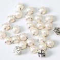 thumbnail image 2 of Sewing Pearl Beads Rhinestones Sew On Pearl Rhinestones with Silver Claw Flatback Half Round Pearl for Craft Garment (Silver Claw, 10mm), 2 of 5