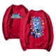 thumbnail image 1 of Pop cazadora para niña Hunters Printed Anime Print Long-Sleeved Sweatshirt （Red）, 1 of 4