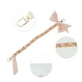 thumbnail image 3 of Unique Bargains 1 Pc Scarf Bow Handbag Strap Pink Metal Fabric, 3 of 5