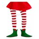 thumbnail image 1 of L 2 Pares Medias Medias A Rayas Disfraz De Elfo Navideño, 1 of 5