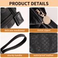 thumbnail image 3 of Bolsa de maquillaje Abiudeng, grande, impermeable para mujer, color negro, 3 of 6