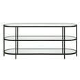 thumbnail image 2 of Evelyn&Zoe Leif Oval TV Stand for TV's up to 60", Blackened Bronze, 2 of 9