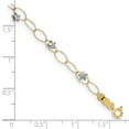 thumbnail image 2 of Auriga Fine Jewelry 14K Two-Tone Gold Puff Stars Bracelet 7.25 inch for Women, 2 of 5