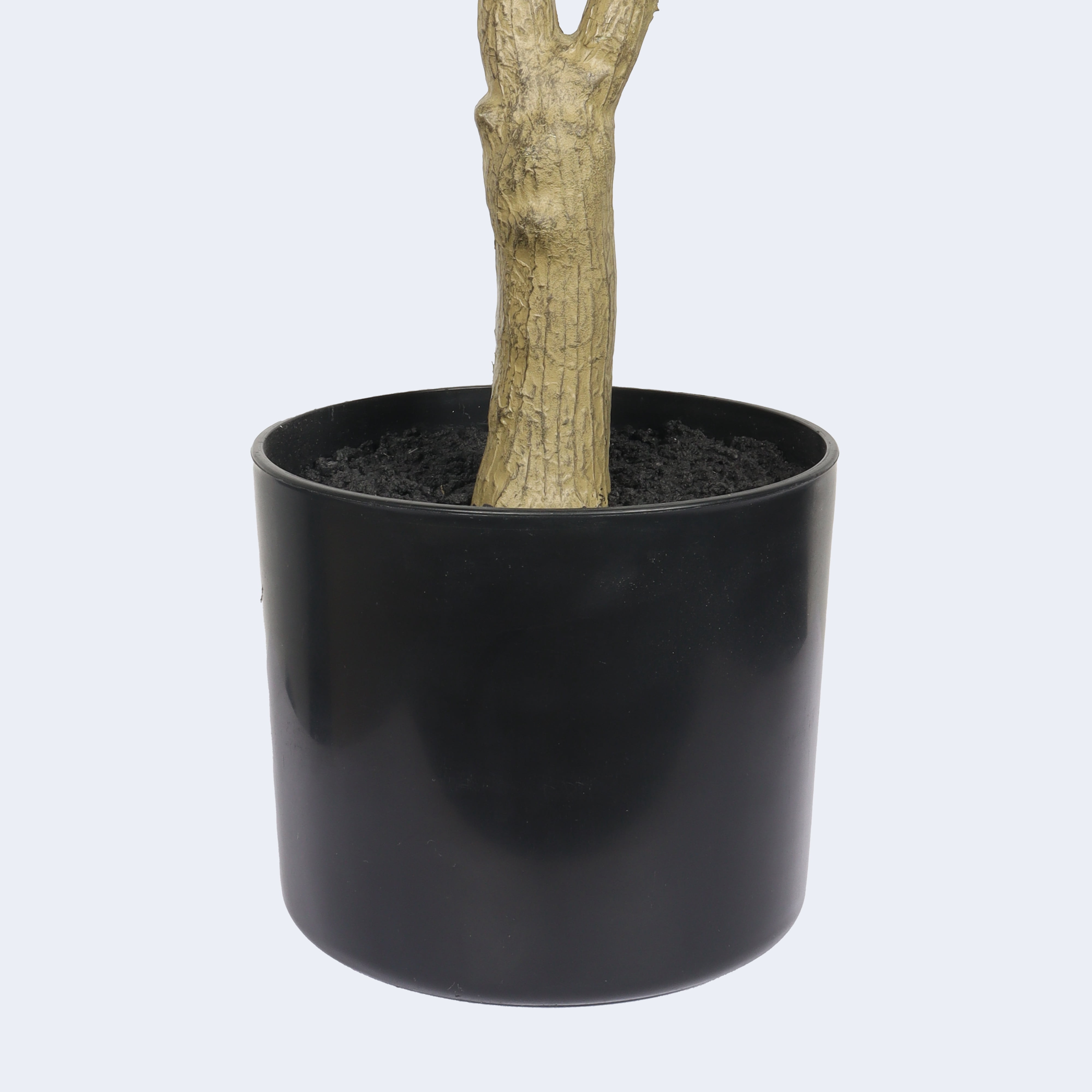 5ft Artificial Olive Plants with Realistic Leaves and Natural Trunk,Faux Olive Tree in Black Plastic Pot for Office Home