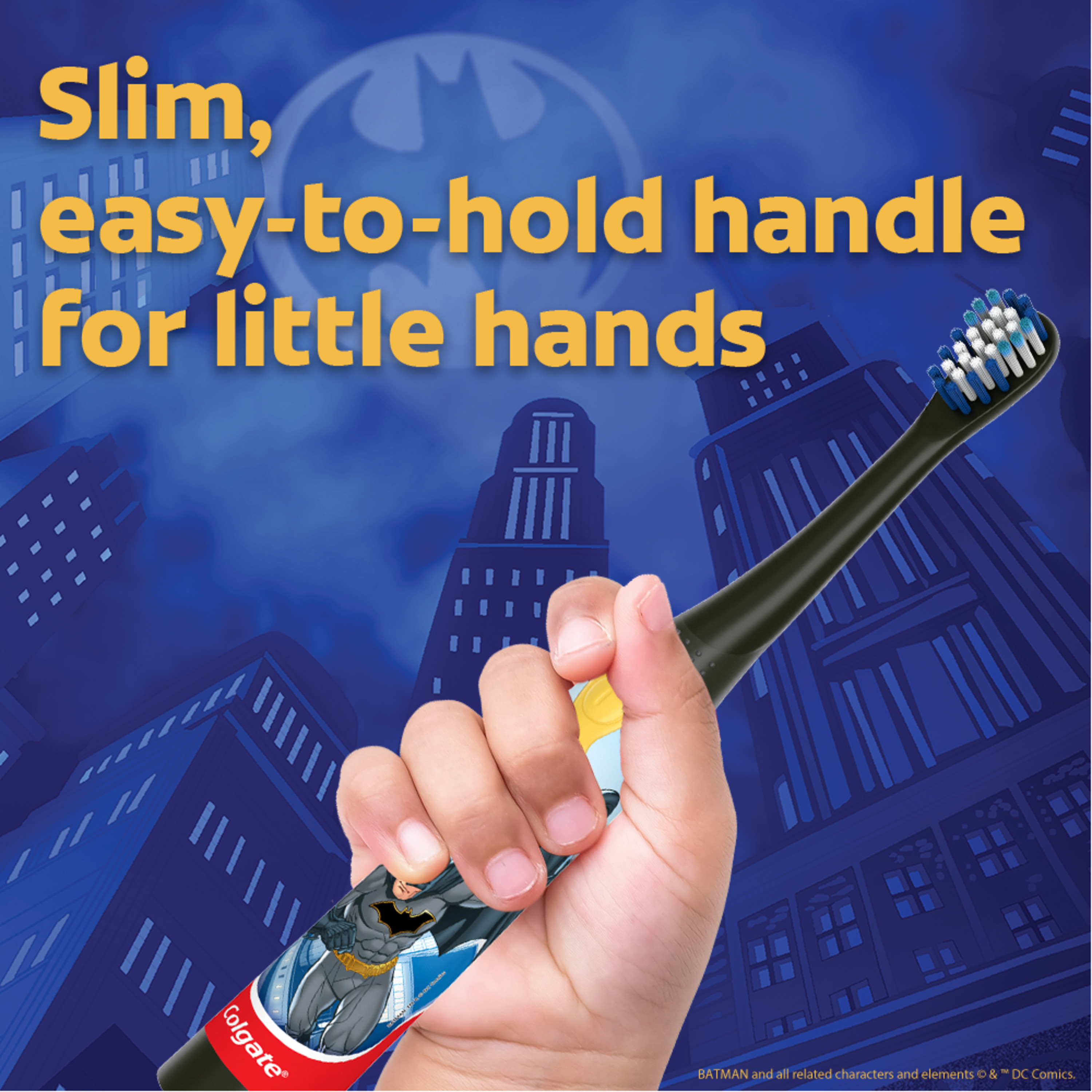 Colgate Kids Batman Battery Toothbrush, Extra Soft, Children 3+, 1 Pack - image 4 of 8