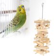 thumbnail image 3 of Juguete para Masticar Pájaros Loro Periquito Juguete para Masticar Loro Pico Juguete para Pulir Bloque de Madera para Pájaros Jaula para Loros Forrajeo Juguete Colgante ANGGREK Otros, 3 of 8