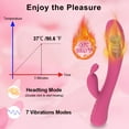 thumbnail image 4 of TLUDA Rechargeable Heated G Spot Vibrator Rabbit Vibrator Stimulator Personal Massager Sex Toys for Women Red, 4 of 6