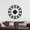 thumbnail image 4 of Handmadetneonsign Classic Number Wall Clock Unique, Year Date Round Wall Clock, Metal Wall Clock 56239, 4 of 5