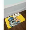 thumbnail image 2 of Astronaut Bath Mat, Astronaut Version of We Can Do It Feminism Science Space Corps Comic Character, Non-Slip Plush Mat Bathroom Kitchen Laundry Room Decor, 29.5 X 17.5 Inches, Multicolor, Ambesonne, 2 of 2