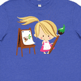 thumbnail image 4 of Inktastic Artist Girl With Easel Youth T-Shirt, 4 of 5