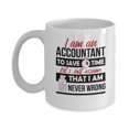thumbnail image 1 of Just Assume I'm Right Funny Accountant Gift Mug, 1 of 4