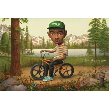 Tyler the Creator Wolf Hat Poster Poster Print (Tyler The Creator Best Lines)